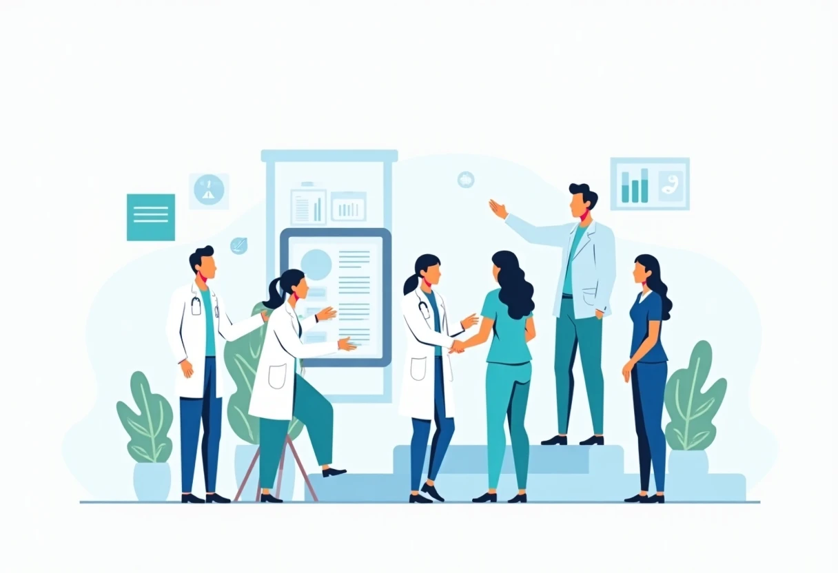 Profesionales de salud colaborando