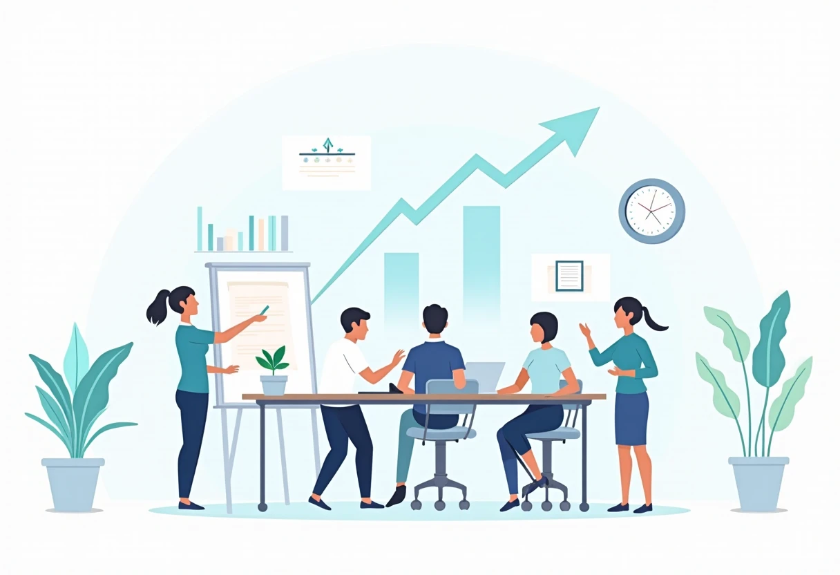 Collaboration in a modern office