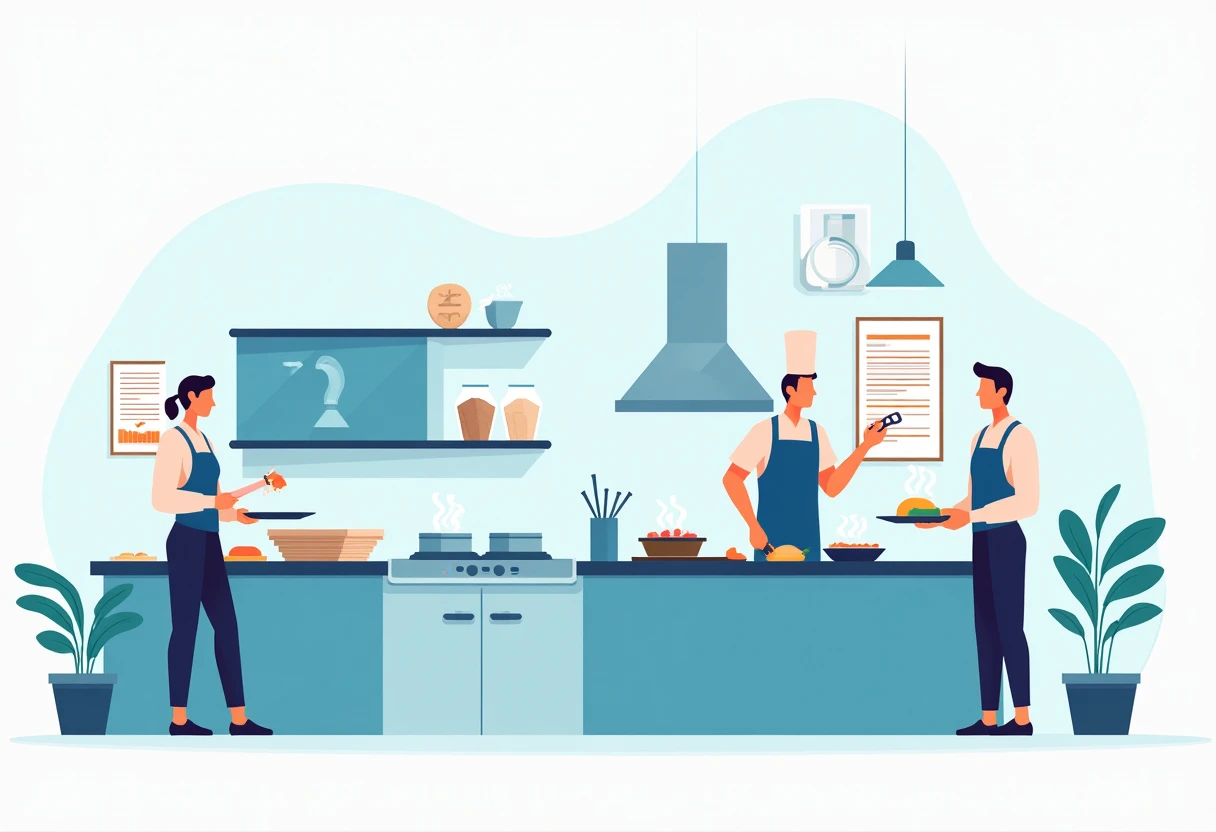 Hospitality jobs in a bustling kitchen